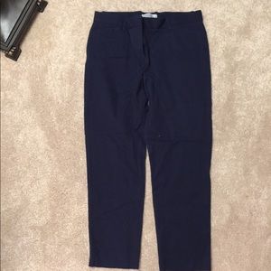 Navy cropped pants